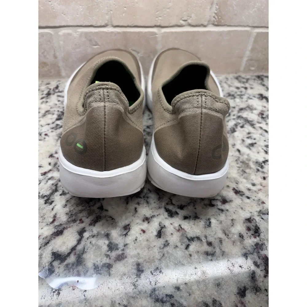 OOFOS‎ Oomg Eezee Womens 9 Recovery Low Shoes Taupe Comfort Slip On Loafers